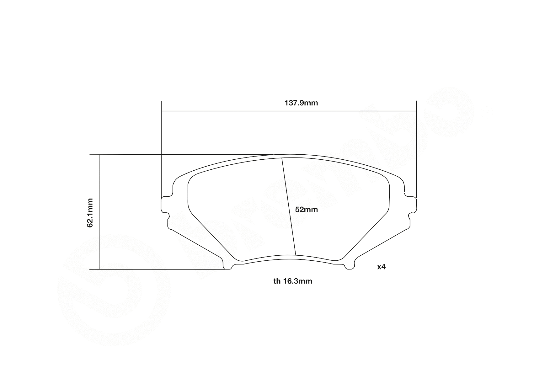 High Performance Brake Pad Set