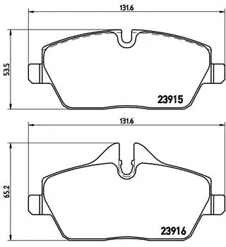 Brake Pad Set, disc brake (P 06 034)