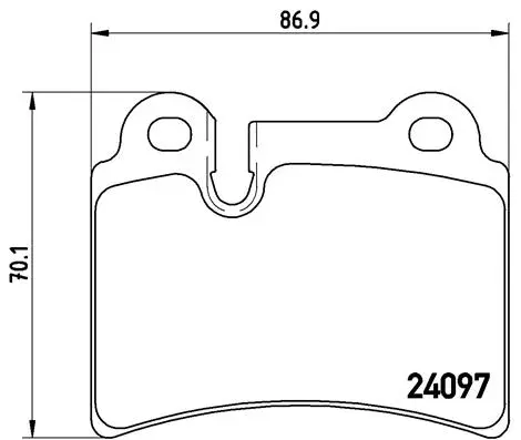 Brake Pad Set, disc brake (P 85 111)