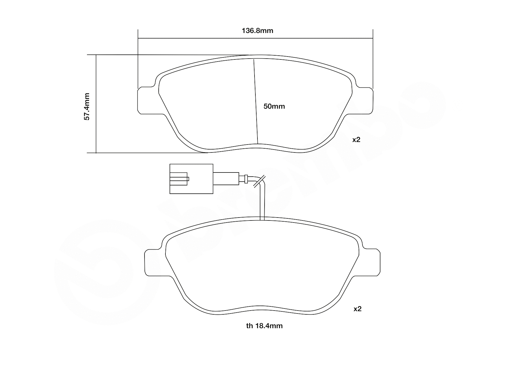 High Performance Brake Pad Set