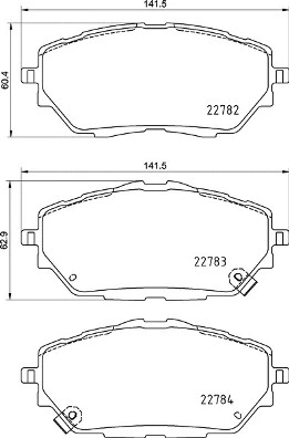Brake Pad Set, disc brake (P 83 171)