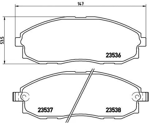 Brake Pad Set, disc brake (P 30 010)