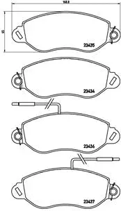 Brake Pad Set, disc brake (P 56 042)