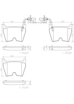 Brake Pad Set, disc brake (P85078N)