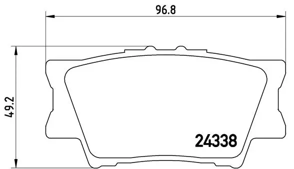 Brake Pad Set, disc brake (P 83 089)