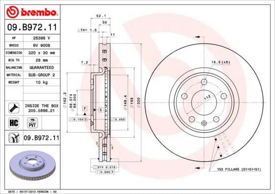 Brake Disc (09.B972.11)