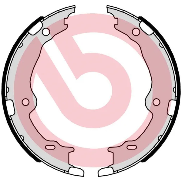 Brake Shoe Set, parking brake (S 83 572)