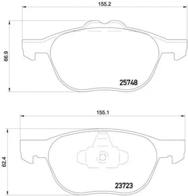 Brake Pad Set, disc brake (P 24 158)