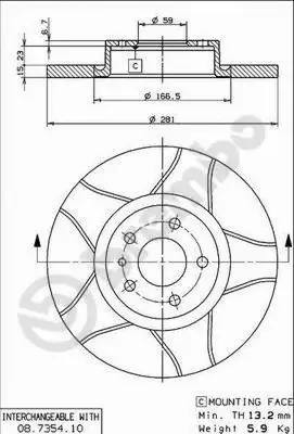 Brake Disc (08.7354.75)