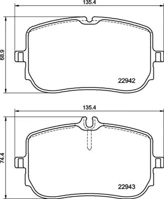 Brake Pad Set, disc brake (P 50 157)
