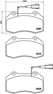 Brake Pad Set, disc brake (P 23 139)