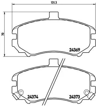Brake Pad Set, disc brake (P 30 029)