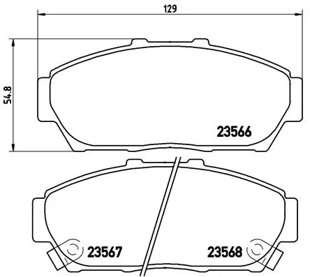Brake Pad Set, disc brake (P 28 048)