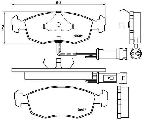 Brake Pad Set, disc brake (P 24 007)