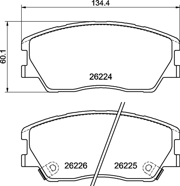 Brake Pad Set, disc brake (P 30 121E)