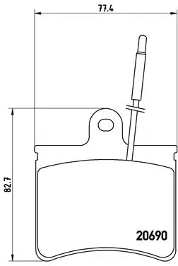 Brake Pad Set, disc brake (P 61 022)