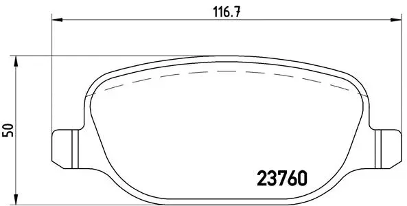 Brake Pad Set, disc brake (P 23 089)