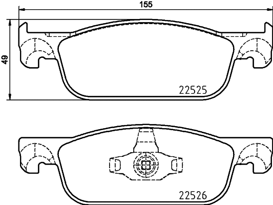 Brake Pad Set, disc brake (P 68 065)