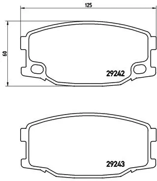 Brake Pad Set, disc brake (P 54 035)