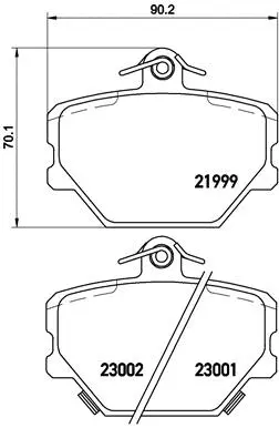 Brake Pad Set, disc brake (P 50 038)