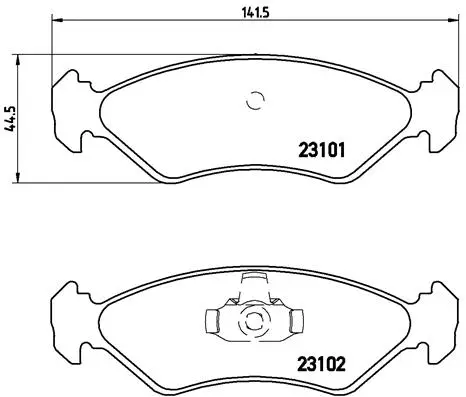 Brake Pad Set, disc brake (P 24 044)