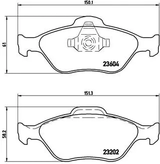 Brake Pad Set, disc brake (P 24 055)