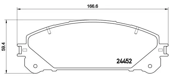 Brake Pad Set, disc brake (P 83 145)