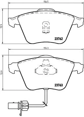 Brake Pad Set, disc brake (P 85 056)