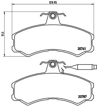 Brake Pad Set, disc brake (P 23 022)