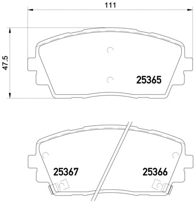 Brake Pad Set, disc brake (P 30 053)