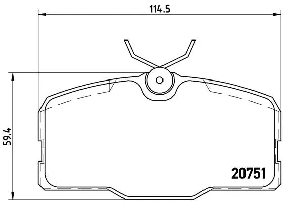 Brake Pad Set, disc brake (P 50 006)