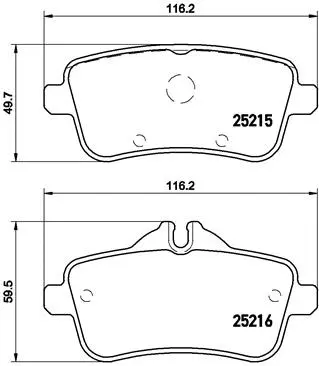 Brake Pad Set, disc brake (P 50 099)