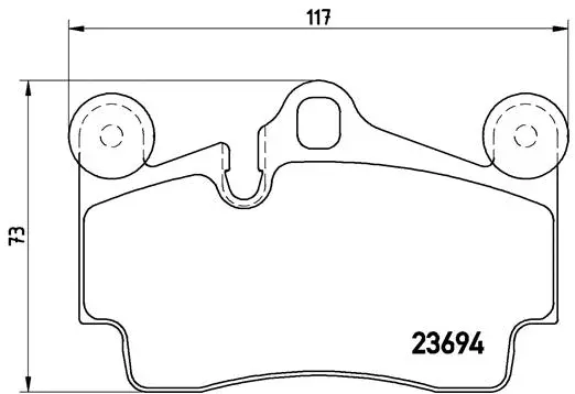 Brake Pad Set, disc brake (P 85 070)