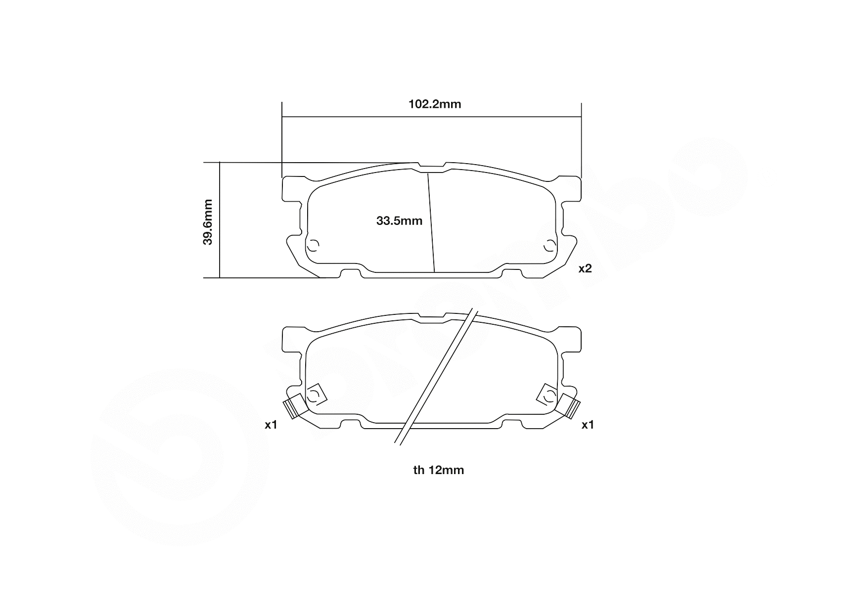 High Performance Brake Pad Set
