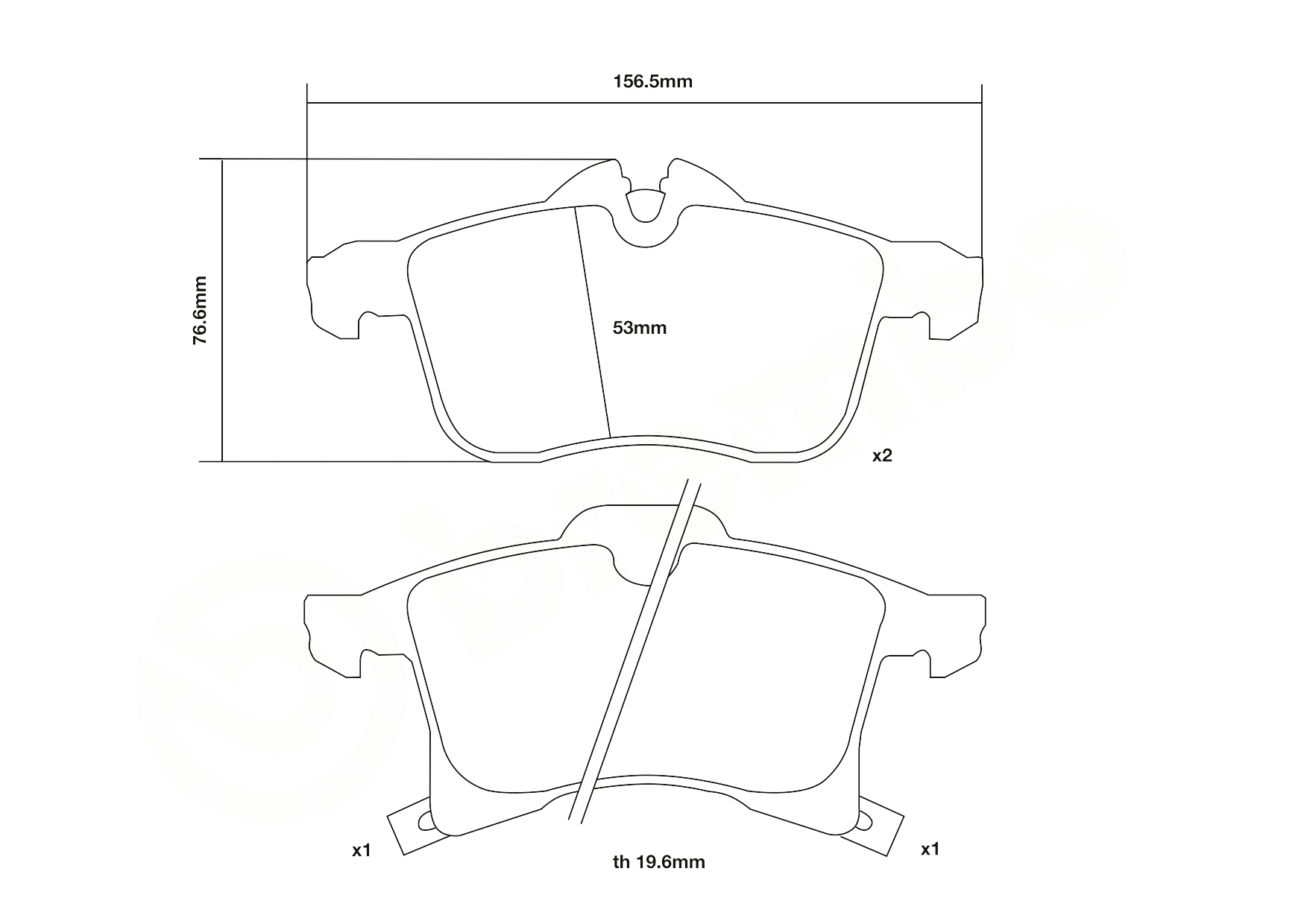 High Performance Brake Pad Set
