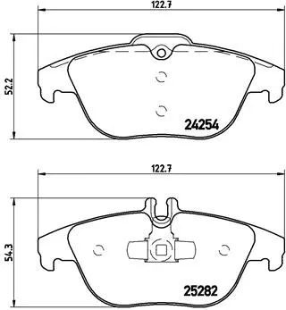 Brake Pad Set, disc brake (P 50 104)