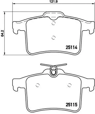 Brake Pad Set, disc brake (P 36 026)