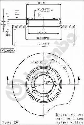 Brake Disc (08.3992.10)