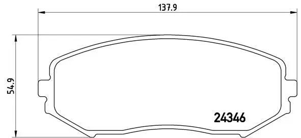 Brake Pad Set, disc brake (P 79 018)