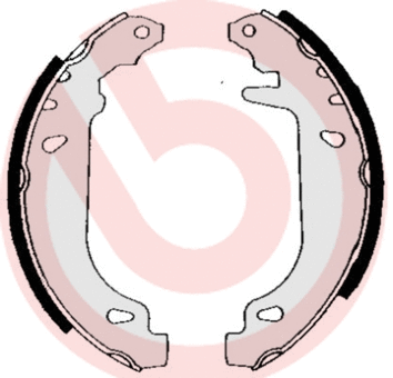 Brake Shoe Set (S 68 520)