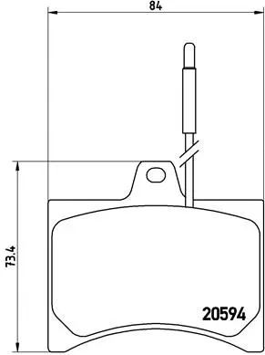 Brake Pad Set, disc brake (P 61 007)