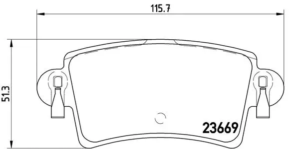 Brake Pad Set, disc brake (P 59 040)