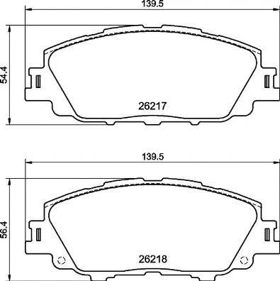 Brake Pad Set, disc brake (P 83 175)