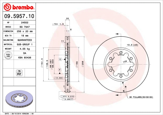 Brake Disc (09.5957.10)