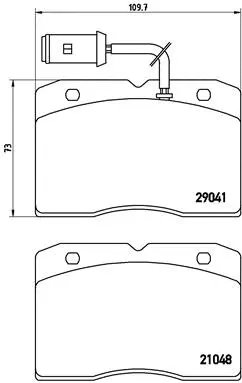 Brake Pad Set, disc brake (P A6 012)