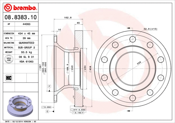 Brake Disc (08.8383.10)