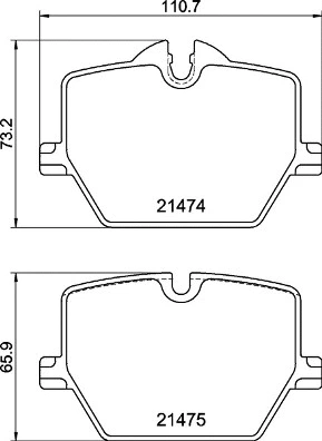 Brake Pad Set, disc brake (P 06 116)