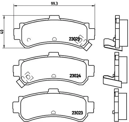 Brake Pad Set, disc brake (P 56 035)