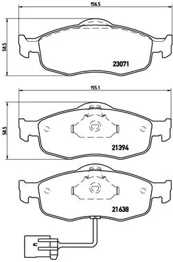 Brake Pad Set, disc brake (P 24 034)