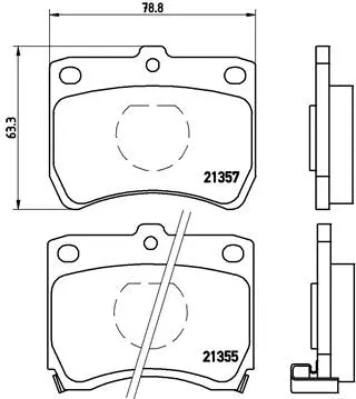 Brake Pad Set, disc brake (P 49 013)